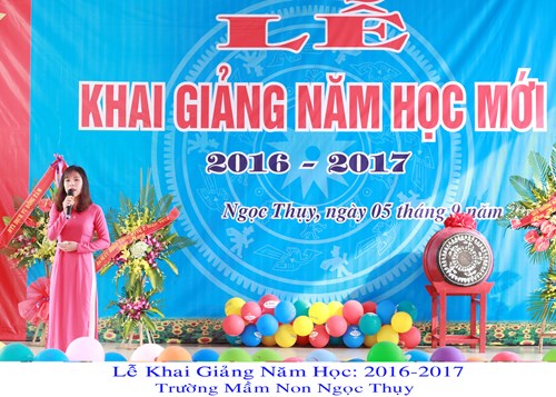 Trường Mầm non Ngọc Thụy khai giảng năm học mới 2016-2017